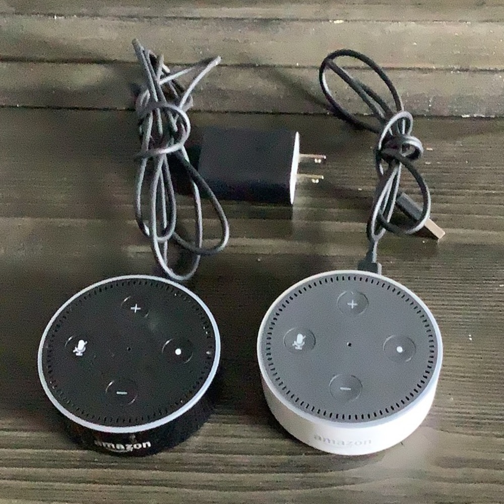 2 Amazon echo dots
